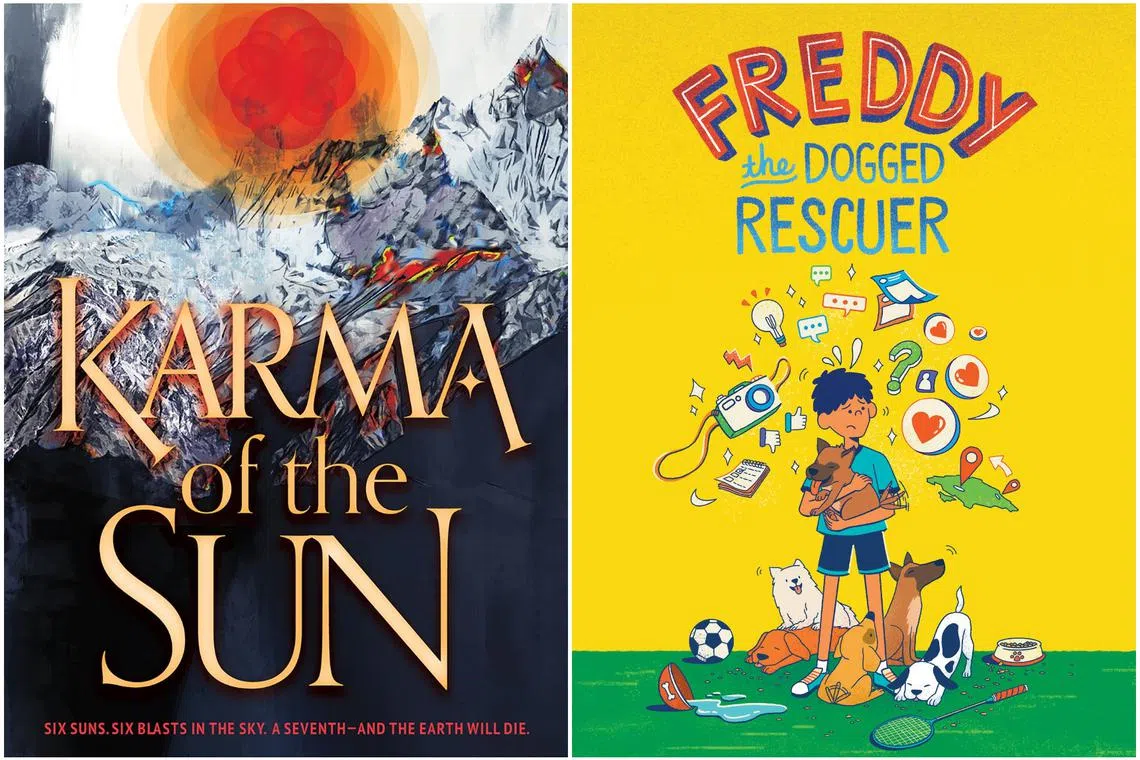 Karma Of The Sun by Brandon Ying Kit Boey (left) and  Freddy The Dogged Rescuer by Swapnil Mishra.