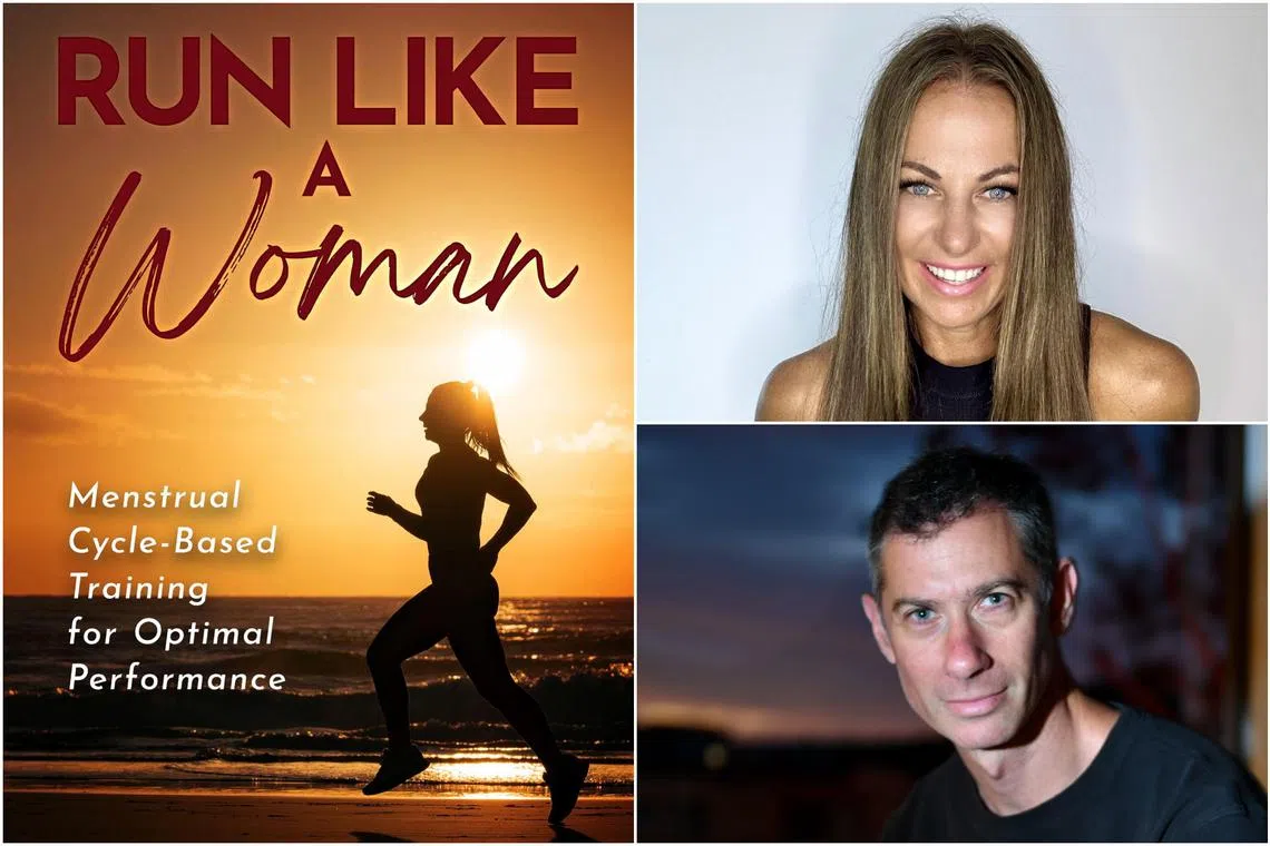 Fitness influencer Natalie Dau (top right) and exercise physiologist Jason R. Karp break down the physical and hormonal differences women face as runners.