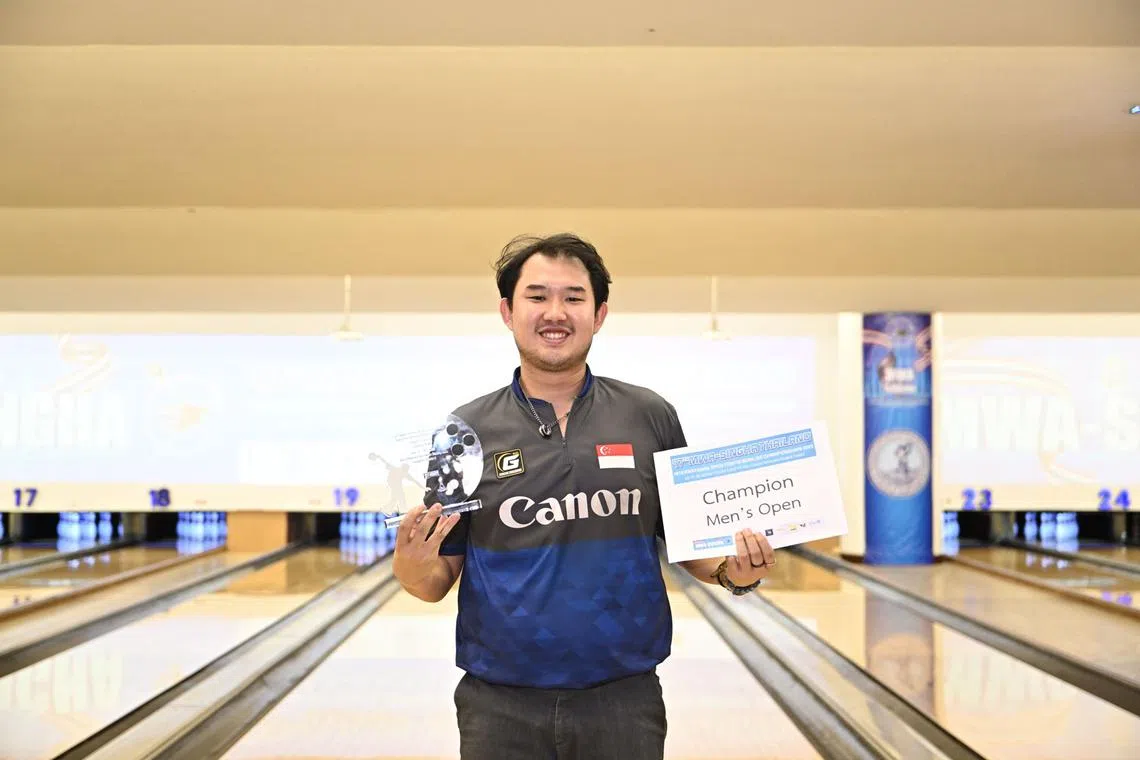 National bowler Jaris Goh won his first men's open title with his triumph at the Thailand International Open.