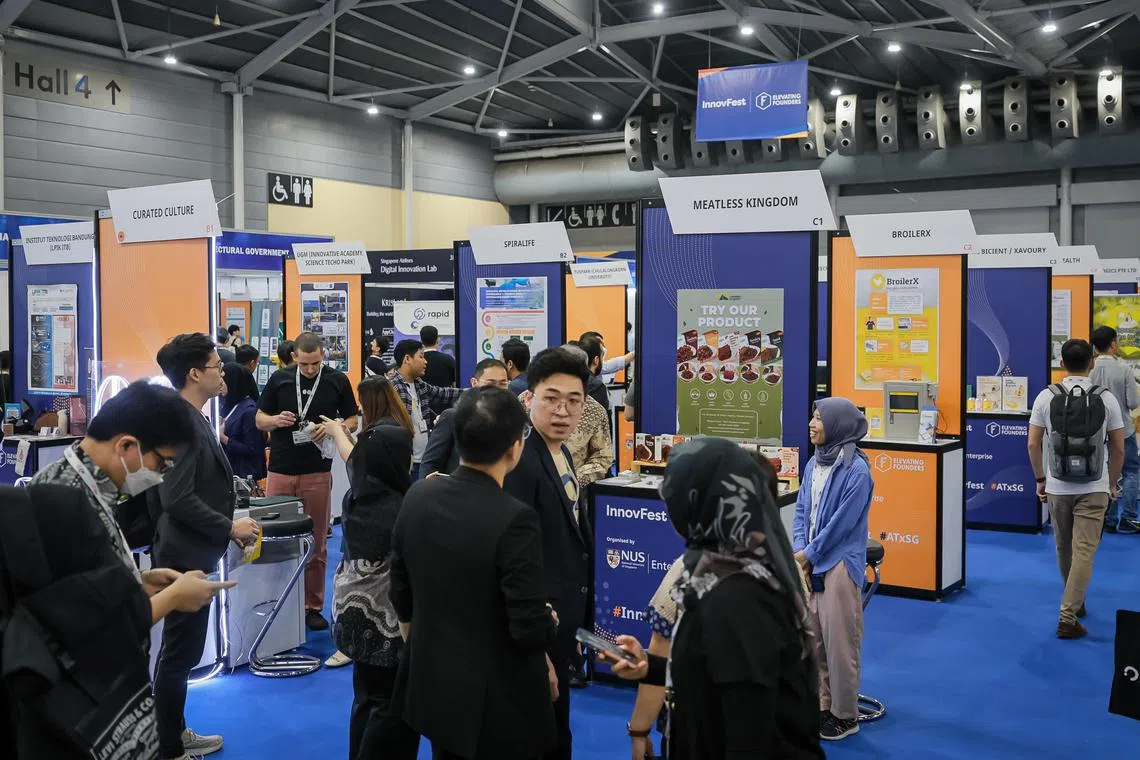 The Asia Tech X Singapore exhibition held at Singapore Expo, June 7, 2023.
