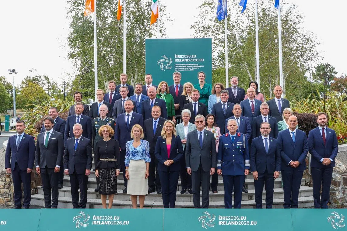 EU defence ministers and other officials met in Ireland on Sept 1.