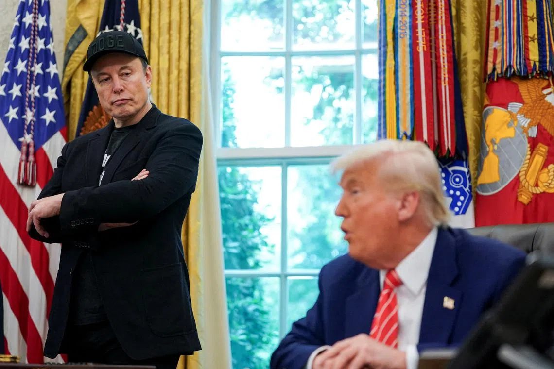 The once-close relationship between US President Trump and Elon Musk has unravelled publicly on their rival social media platforms.