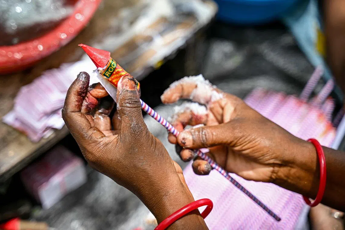 A local government official said no permission had been given for the fireworks show.