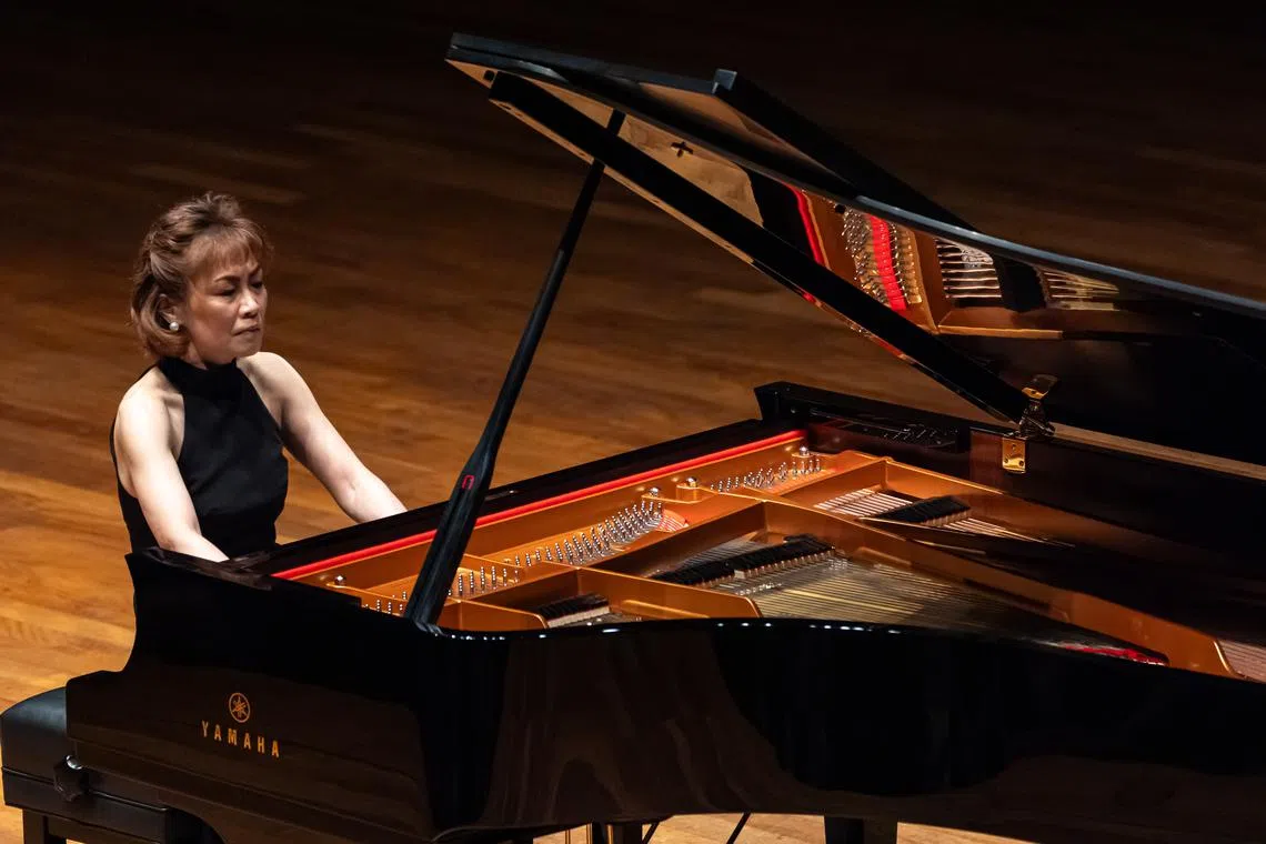 Yamaha flew in a top-of-the-line CFX concert grand piano and a technician for pianist Noriko Ogawa's recital at the Yong Siew Toh Conservatory Concert Hall. 