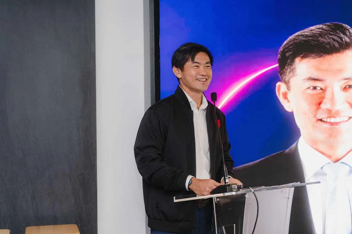 NTUC deputy secretary-general Desmond Tan at the launch of Singapore-headquartered firm Synagie’s new AI platform Geene 2.0.