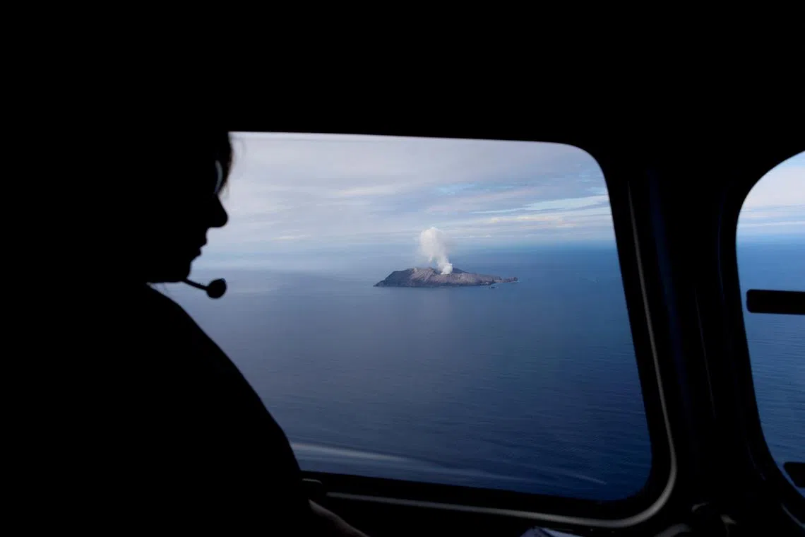 FILE PHOTO: An aerial view of the Whakaari, also known as White Island volcano, in New Zealand, December 12, 2019. REUTERS/Jorge Silva/File Photo