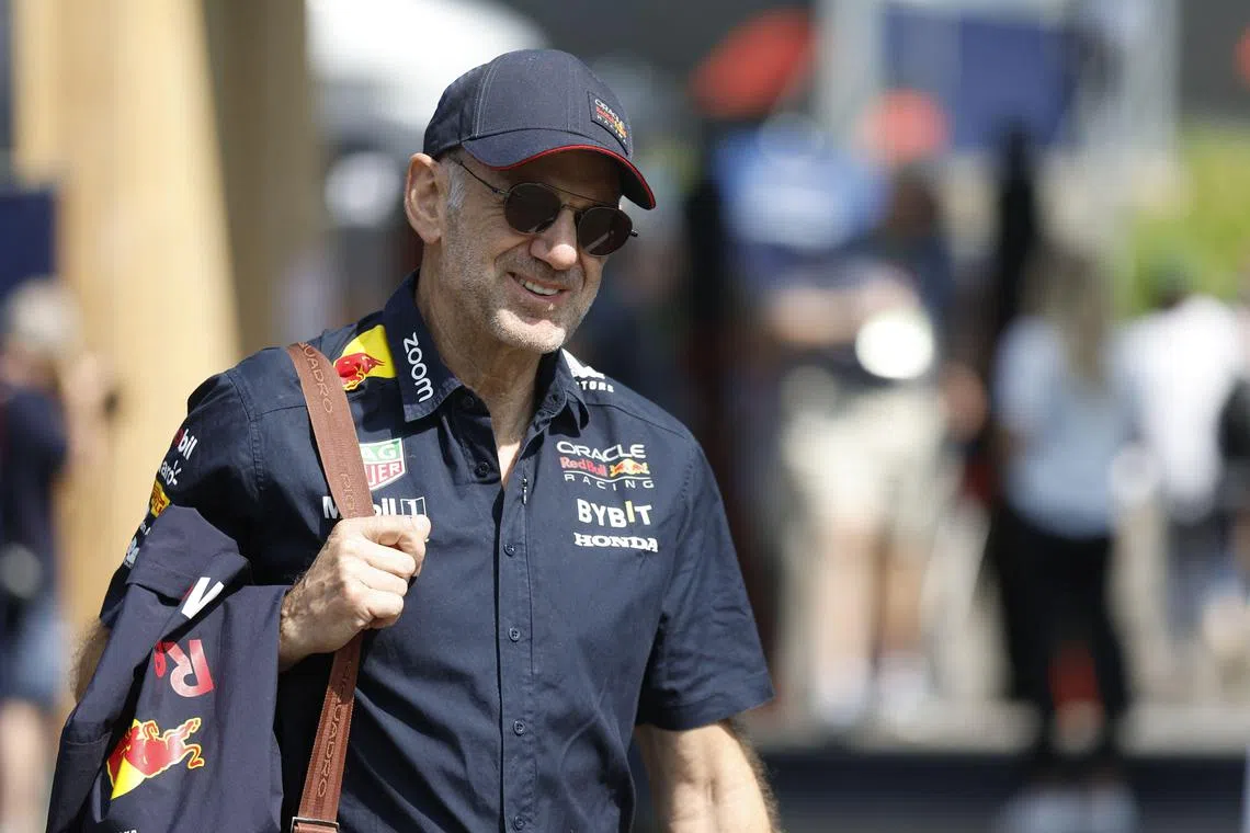 All packed and ready to go, as Adrian Newey departs Red Bull and possibly Ferrari as his next destination.