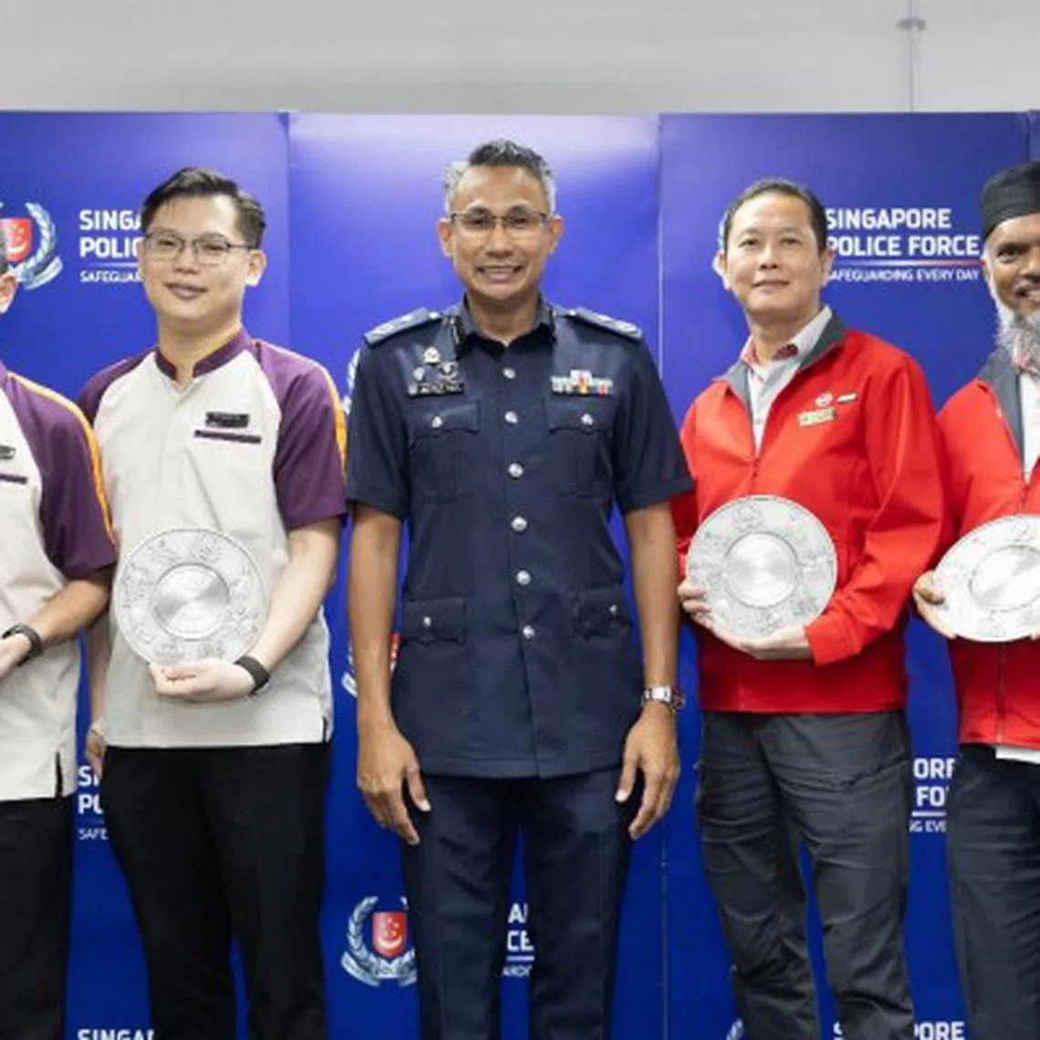 Assistant Commissioner of Police Masagoes Idris Hussain thanked the four staff for their efforts to assist the police.