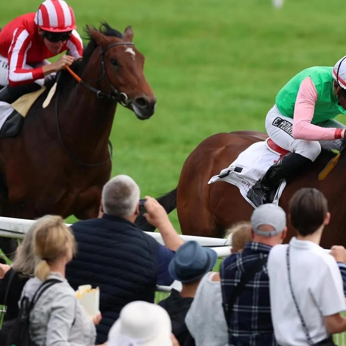 Gostam - Gostam (Eduardo Pedroza) winning the Group 2 Zukunfts-Rennen (1,400m) at Baden-Baden on Sept 3, 2025. The Andreas Wohler-trained Saxon Warrior colt is among the favourites for the Group 1 Deutsches Derby (2,400m) in Hamburg on July 5.

PHOTO: WETTSTAR.DE/MARC RUHL