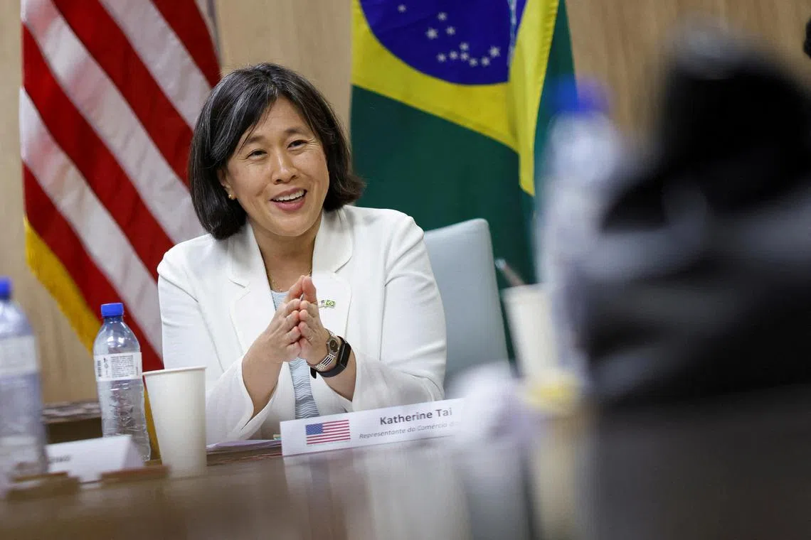 US Trade Representative Katherine Tai said trade needs to work hand-in-hand with industrial policy. 