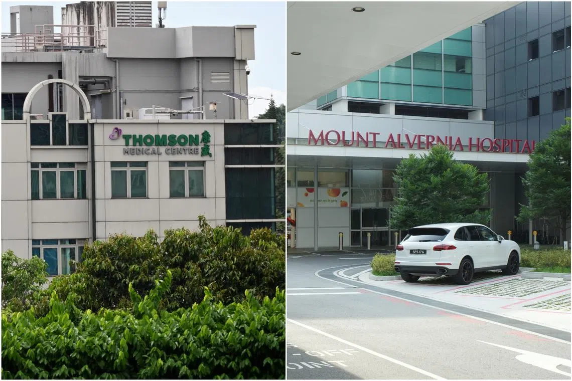 Thomson Medical and Mount Alvernia Hospital said they will face delays, citing challenges in organising the databases in their current electronic medical record systems to align with the formats of the National Electronic Health Record.