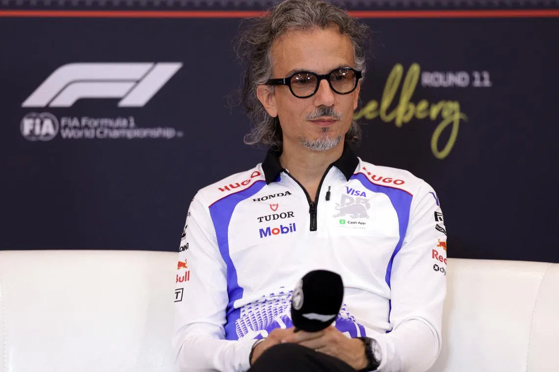 Formula One F1 - Austrian Grand Prix - Red Bull Ring, Spielberg, Austria - June 27, 2025 RB team principal Laurent Mekies during the press conference REUTERS/Gintare Karpaviciute/File Photo