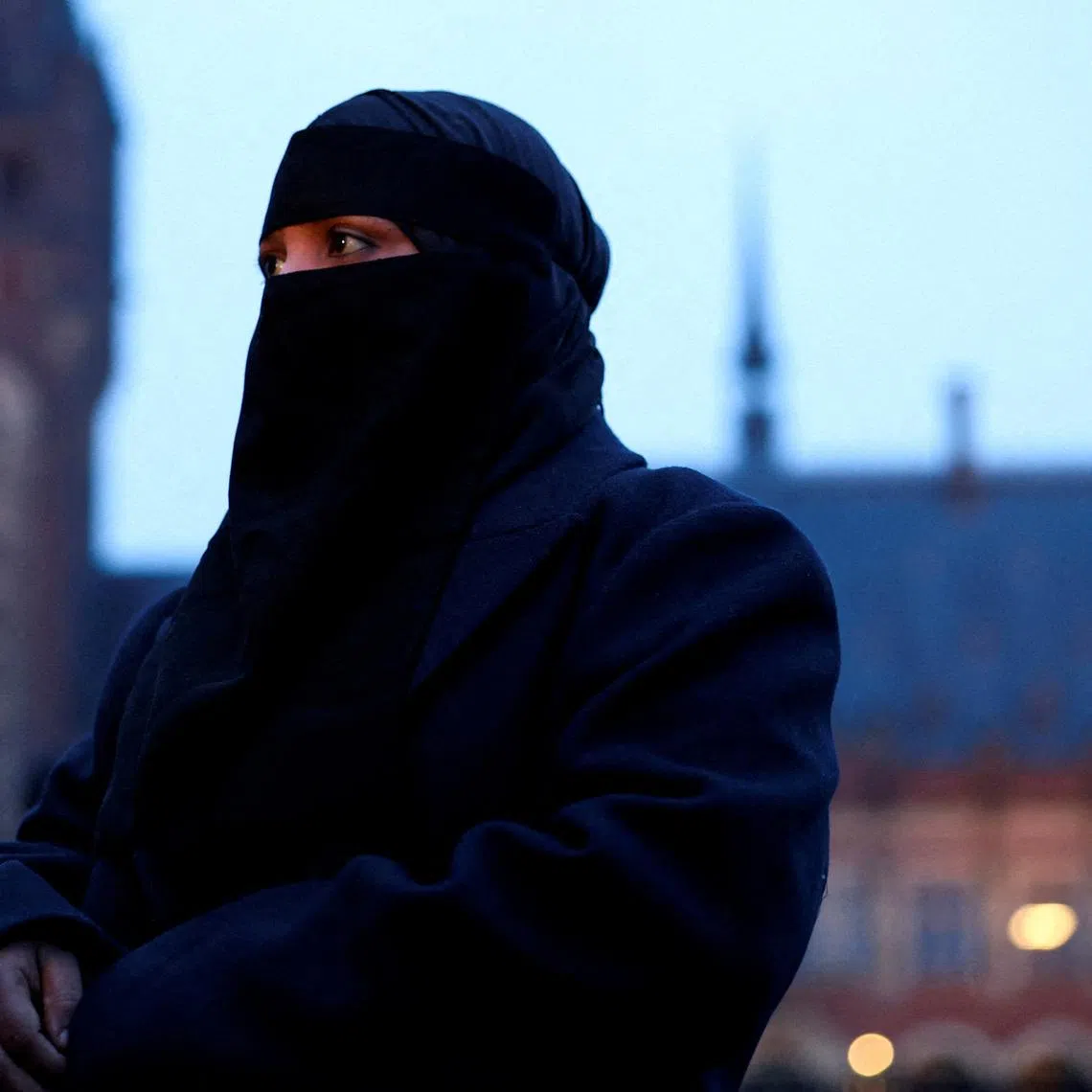 FILE PHOTO: Rohingya refugee Salma speaks to the press as the International Court of Justice (ICJ) starts two weeks of hearings in a landmark case brought by Gambia, which accuses Myanmar of committing genocide against the Rohingya, a minority Muslim group, in The Hague, Netherlands, January 12, 2026. REUTERS/Piroschka van de Wouw//File Photo