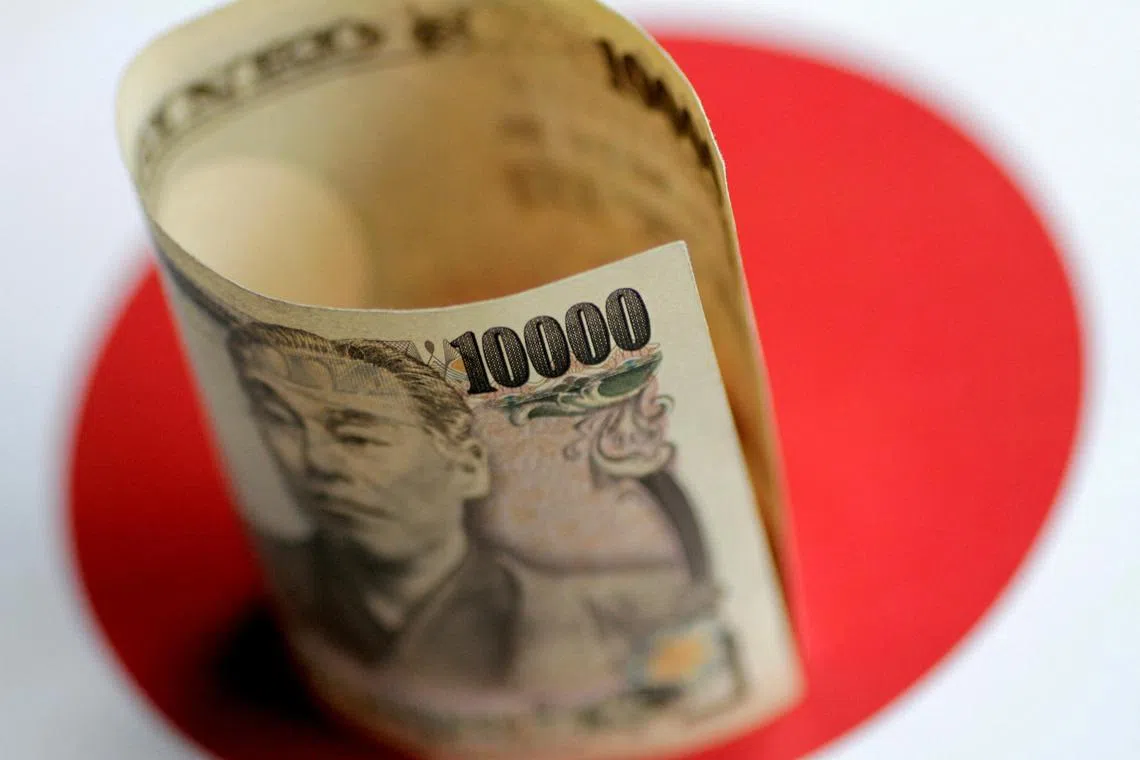 The yen tumbled 2.3 per cent against the US dollar and 1.9 per cent against the Singapore dollar.