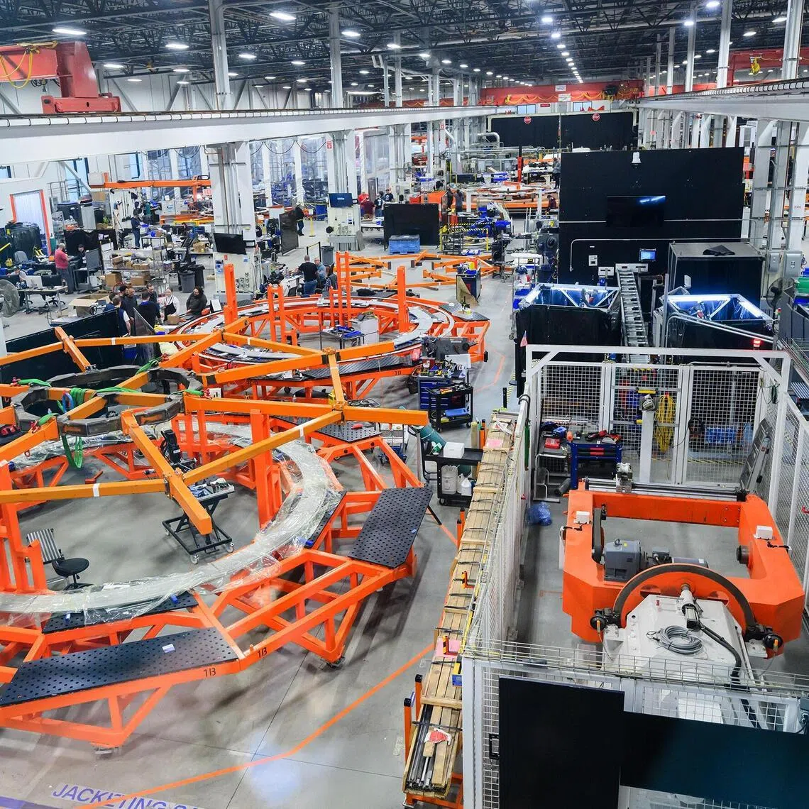 A view of the magnet factory located at the headquarters of Commonwealth Fusion Systems.