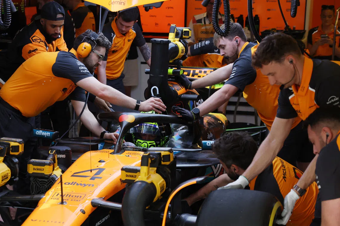 Norris ahead of Verstappen in first Abu Dhabi practice