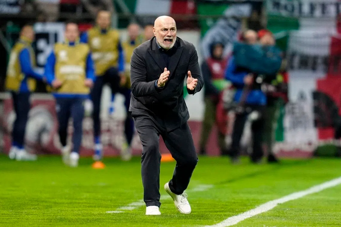 Soccer Football - FIFA World Cup - UEFA Qualifiers - Finals - Bosnia and Herzegovina v Italy - Bilino Polje Stadium, Zenica, Bosnia and Herzegovina - March 31, 2026 Bosnia and Herzegovina coach Sergej Barbarez REUTERS/Matteo Ciambelli