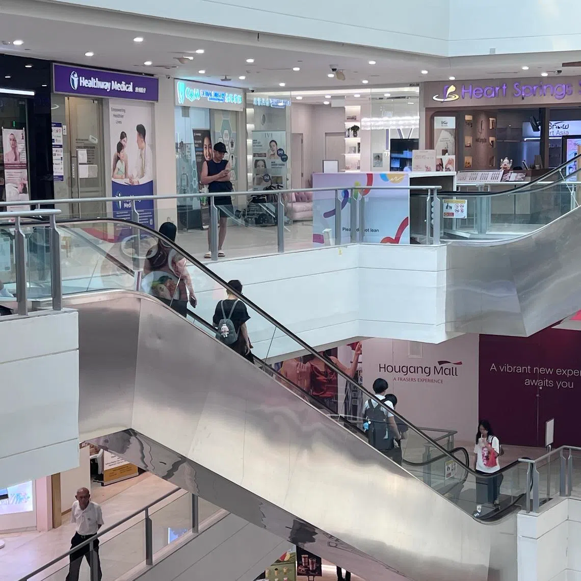 The revamp of Hougang Mall, currently in its second phase, is set for completion in September.