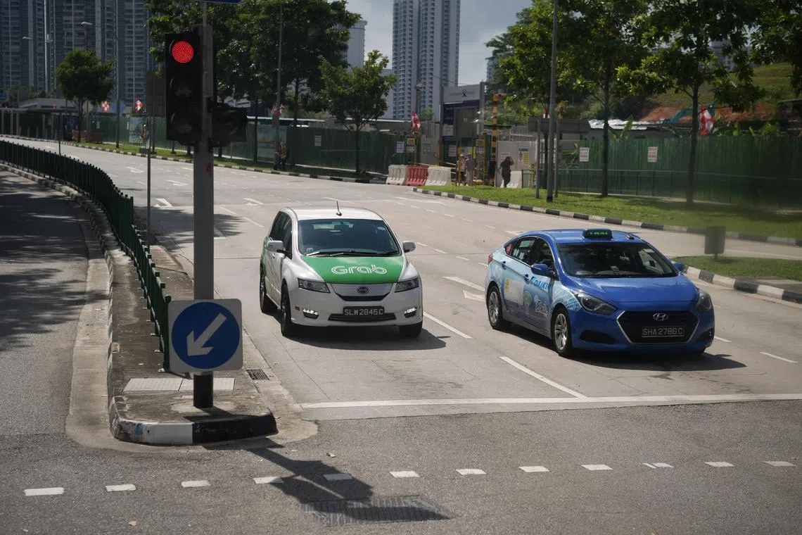 The reader and her helper were trying to hail a taxi but were not successful.