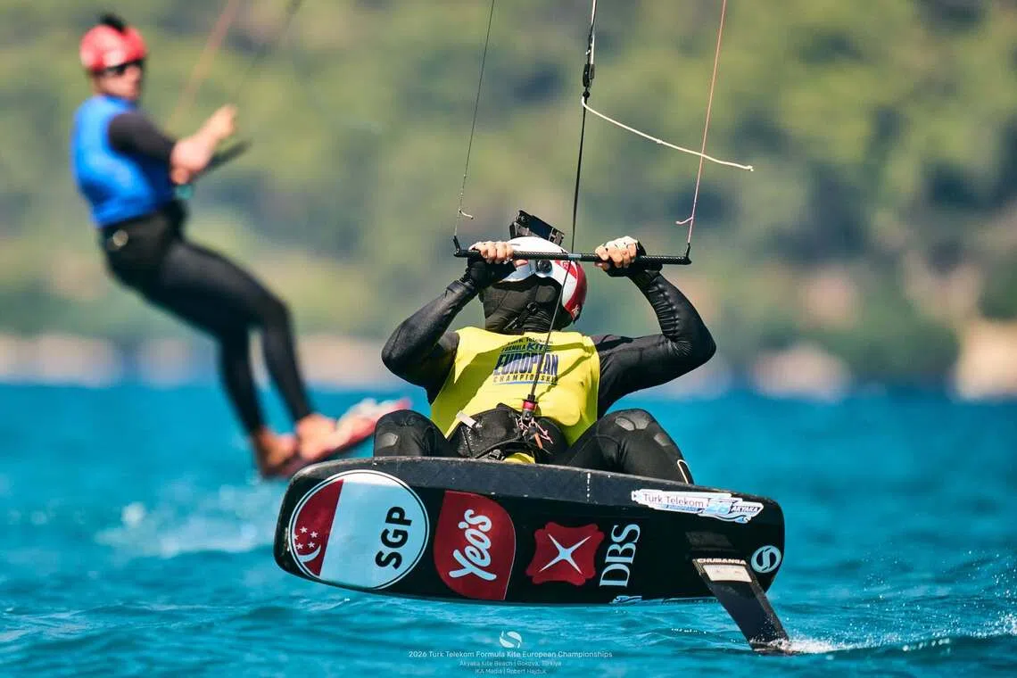 Maximilian Maeder won the 2026 Formula Kite European Championships on Sept 12 at Akyaka Kite Beach in Gokova, Turkey.