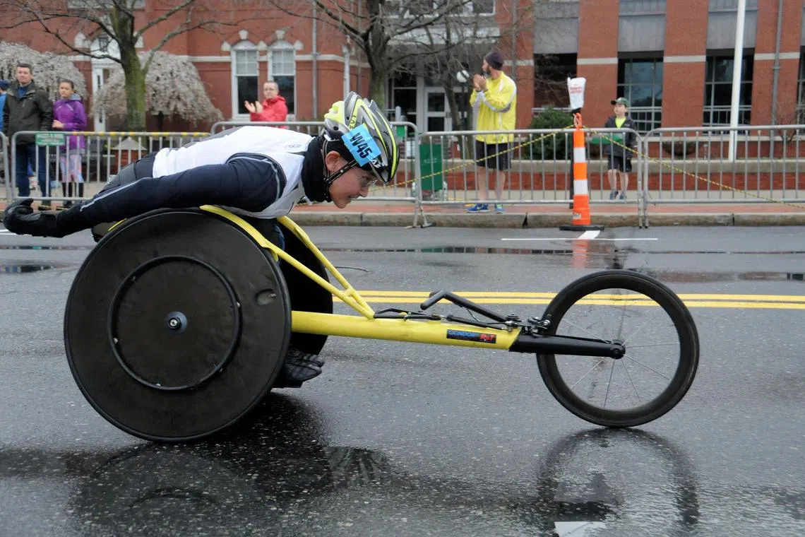 ssrace02 - Dr William Tan racing at the Boston Marathon in 2019. 


Credit: Courtesy of Dr William Tan