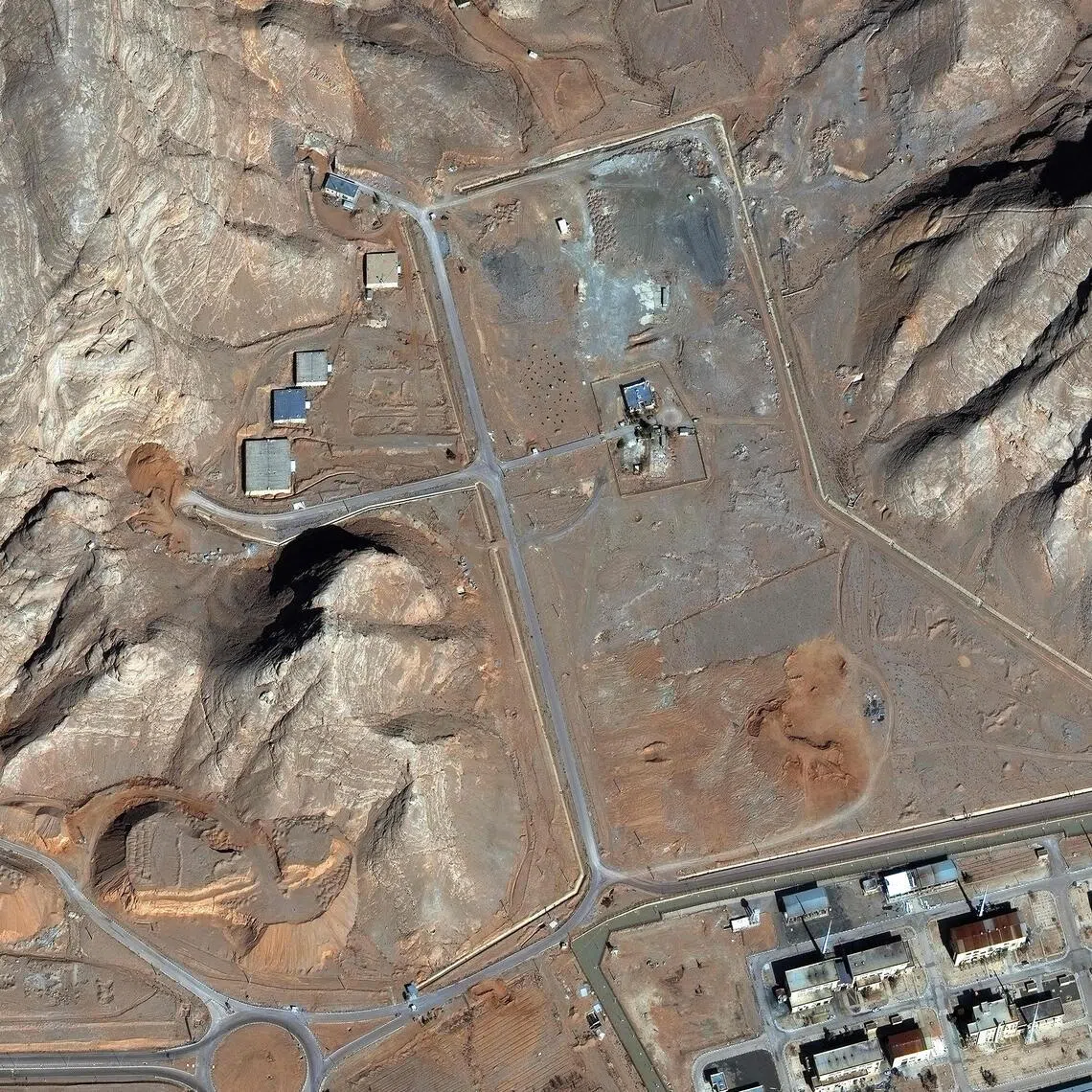 A handout satellite image, courtesy of Vantor, taken and released on Feb 10, 2026, shows Iran's Isfahan nuclear facility site.