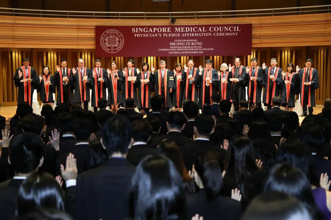 The majority of doctors here in Singapore are locally trained..