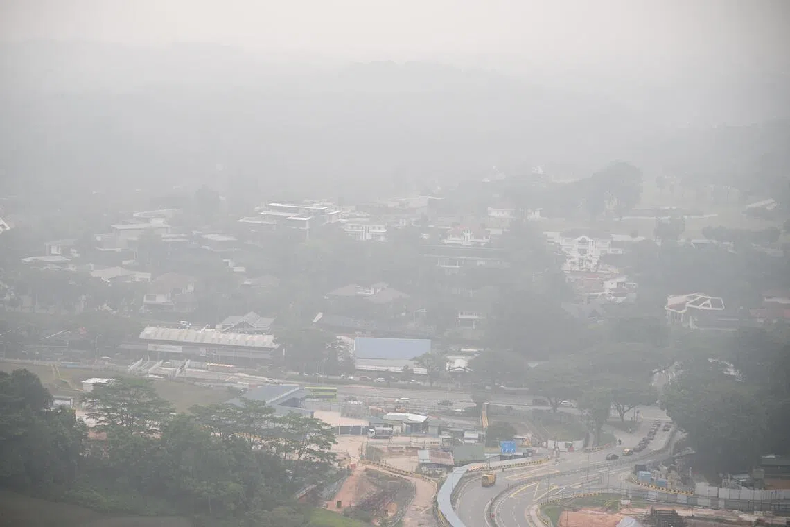 Palm oil stocks fell as Singapore and Indonesia investigate companies that may be responsible for haze-causing fires.
