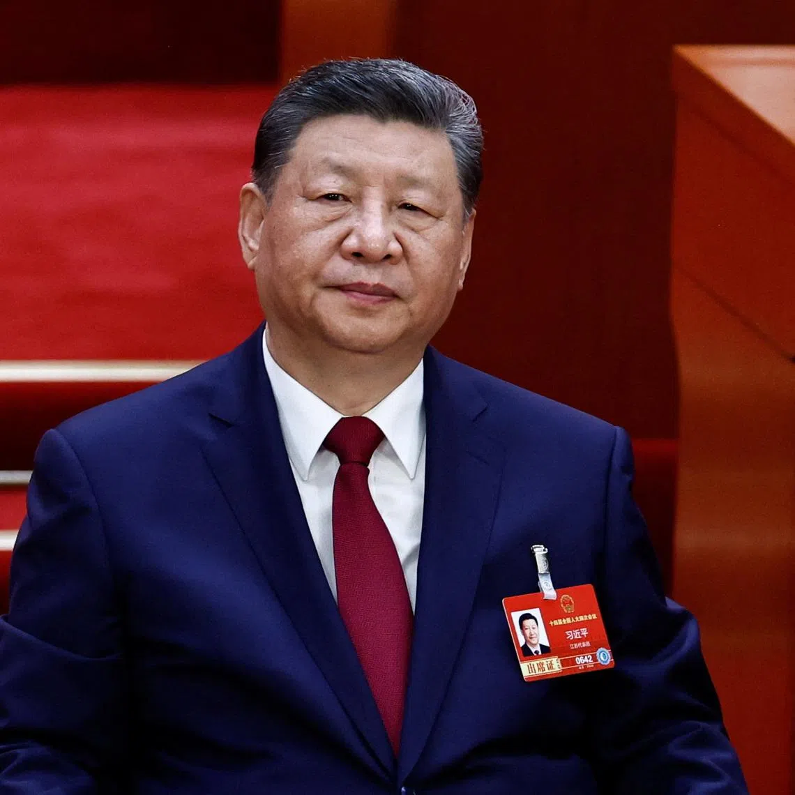 Chinese President Xi Jinping attends the closing session of the National People's Congress (NPC) at the Great Hall of the People in Beijing, China March 12, 2026.