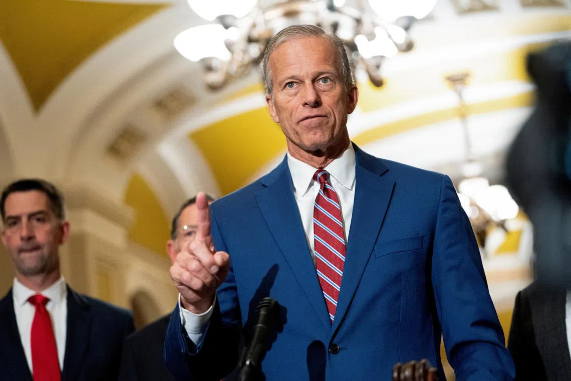 US Senate Majority Leader John Thune said President Donald Trump’s administration still hopes for an agreement to end the three-year-old conflict.