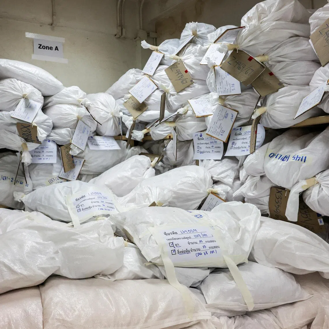 After procuring drugs from neighbouring countries with large production facilities, trafficking networks move the substances through Thailand concealed in items.