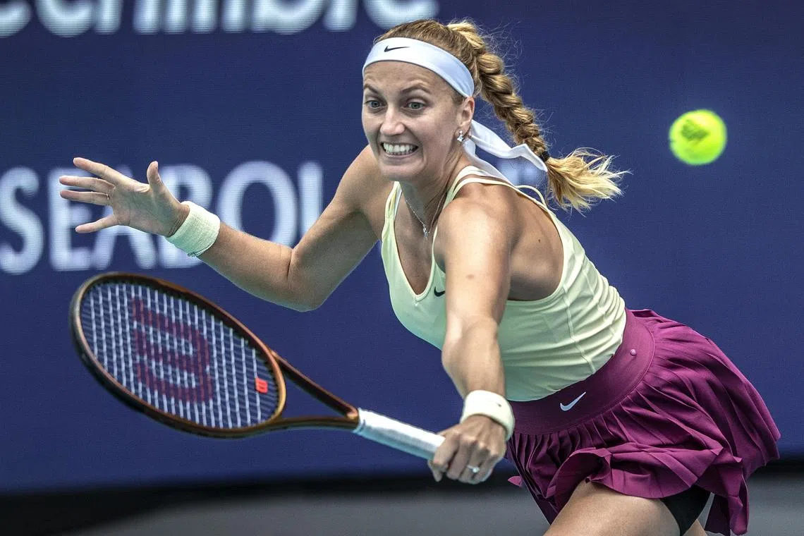 Petra Kvitova has said that she does not want to see Russian and Belarusian players being allowed to compete at Wimbledon and the Olympics.