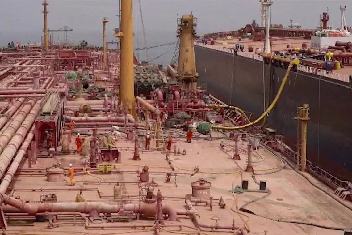 Salvage crews operated for 18 days in a coastal conflict zone riddled with sea mines, amid high summer temperatures and strong currents, to offload the oil from the vessel.