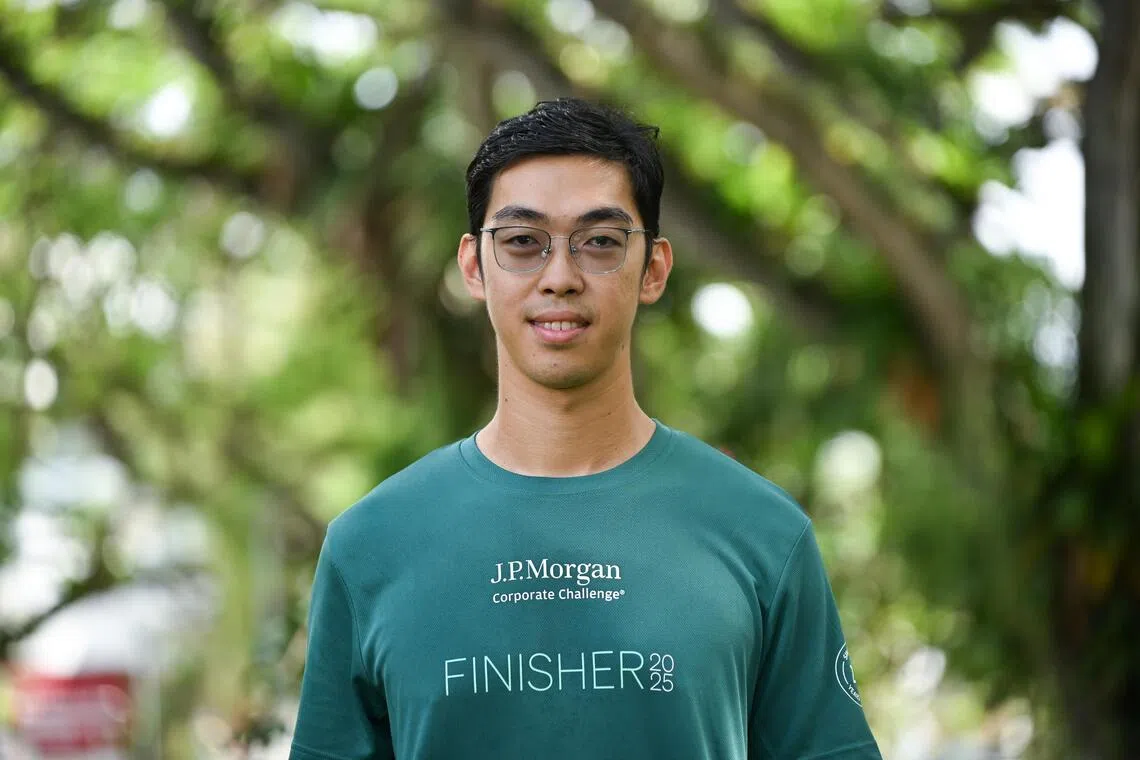 ST20250419-202520800315-Lim Yaohui-Goh Yan Han-yhec/
​
Mr Chia Yun Kai, leader of Most Valuable Party, next to Block 73 Bedok South Avenue 3 on April 19, 2025. 

(ST PHOTO: LIM YAOHUI)