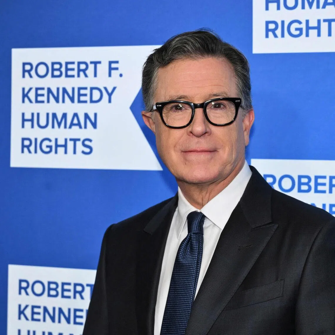 Stephen Colbert is in his final months hosting The Late Show, which will go off the air in May. 