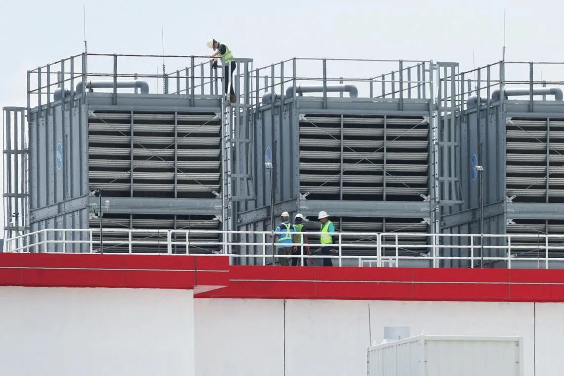A data centre in Johor state, which has become South-east Asia’s fastest-growing data centre hub, at Gelang Patah, Malaysia.