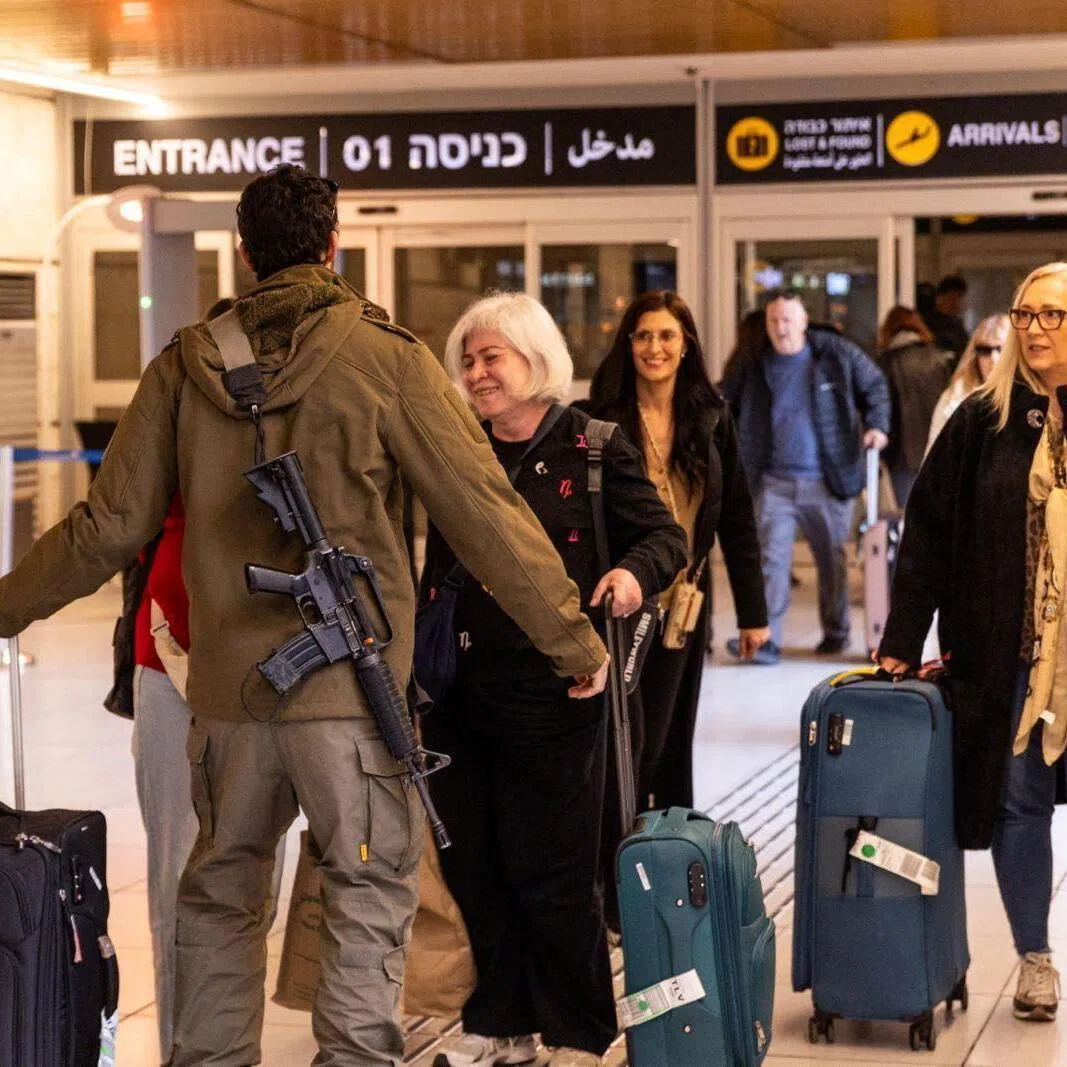 The flights landed at Ben Gurion Airport, which for now remains closed for commercial traffic.