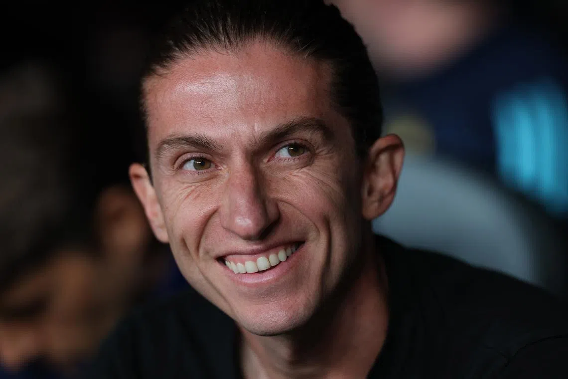 FILE PHOTO: Soccer Football - FIFA Club World Cup - Group D - Flamengo v Esperance Sportive de Tunis - Lincoln Financial Field, Philadelphia, Pennsylvania, U.S. - June 16, 2025 Flamengo coach Filipe Luis before the match REUTERS/Lee Smith/File Photo