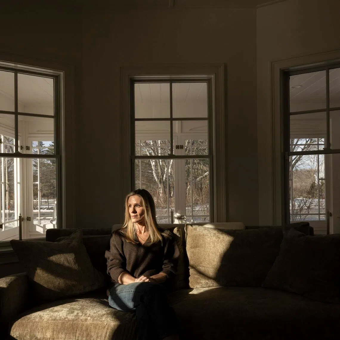 **EDS: RETRANSMISSION TO REMOVE DATELINE** Kristin Cabot at her home in New Hampshire, Dec. 12, 2025. Cabot wanted to tell her side of the story, and her children, her mother and her closest friends stood behind her. (Greta Rybus/The New York Times)