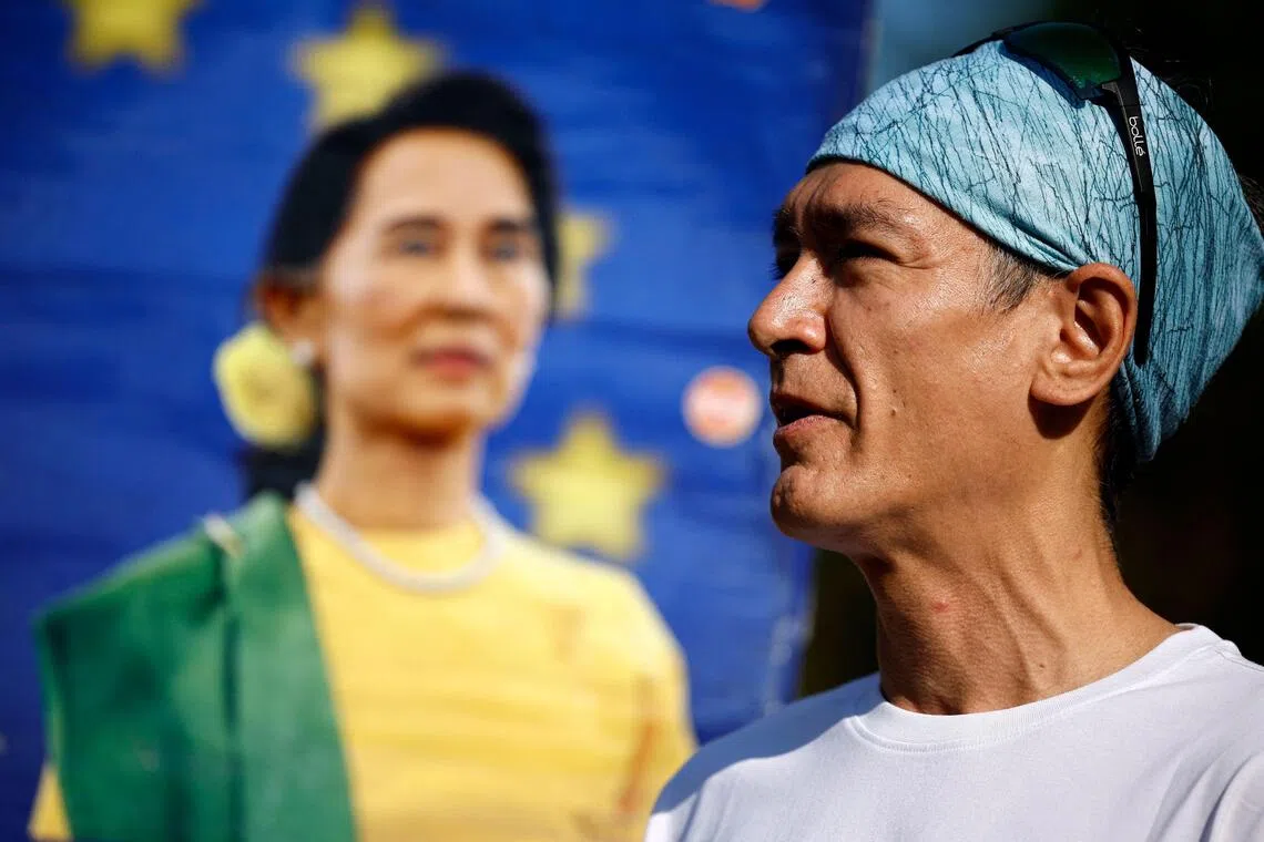Aung San Suu Kyi’s son, Kim Aris, said that he was allowed to speak to the detained former democratic leader for the first time in more than five years.