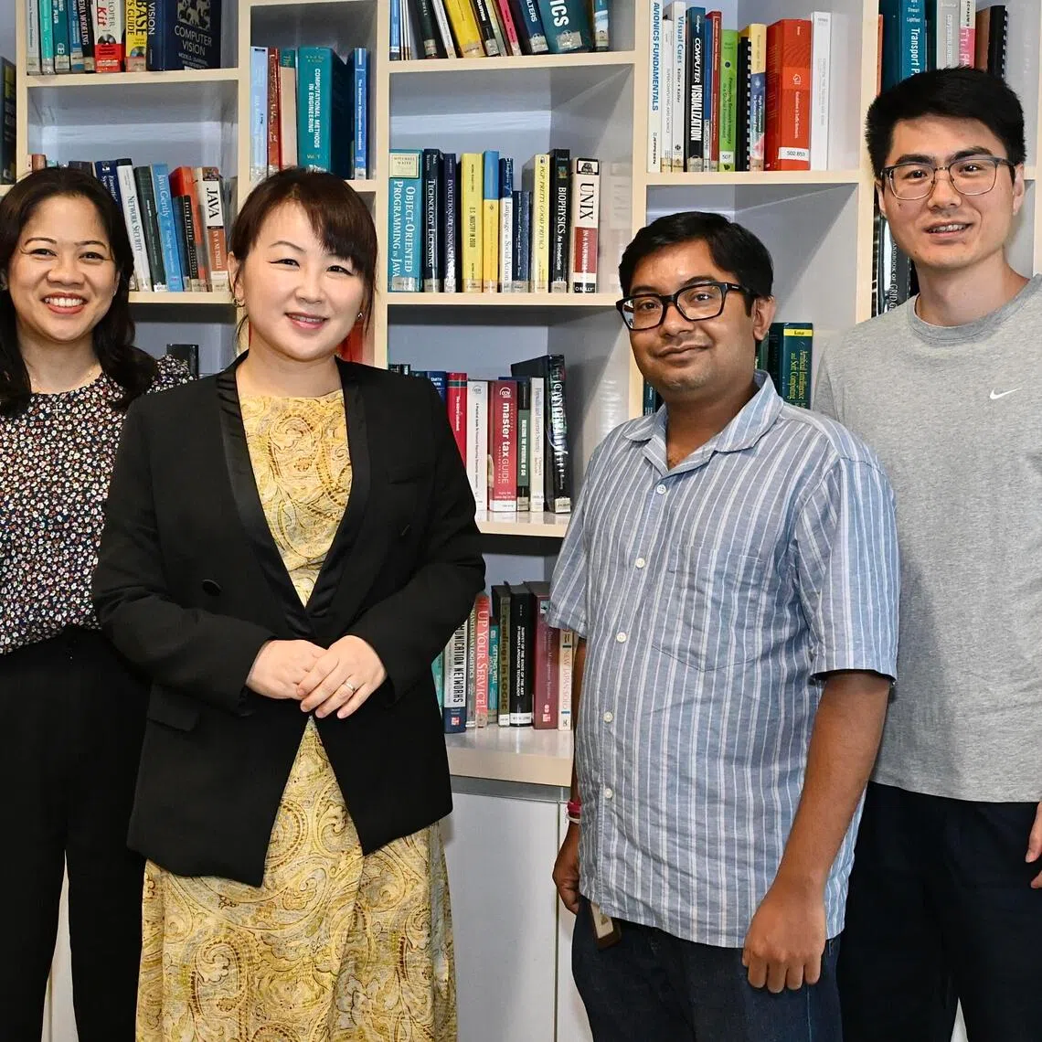CATOS group photo taken on Nov 17, 2025 from left : 

Ms Therese Quieta
Head of System Engineering, CATOS, 
Principal Research Engineer, A*STAR Institute of High Performance Computing (A*STAR IHPC) ; 

Dr Yang Yinping
Centre Director, CATOS
Senior Principal Scientist, A*STAR Institute of High Performance Computing (A*STAR IHPC) ; 

Dr Soumik Mondal
Principal Scientist, CATOS & A*STAR Institute for Infocomm Research (A*STAR I2R) ;

Dr Wang Yunlong
Senior Scientist, CATOS & A*STAR Institute of High Performance Computing (A*STAR IHPC) .
