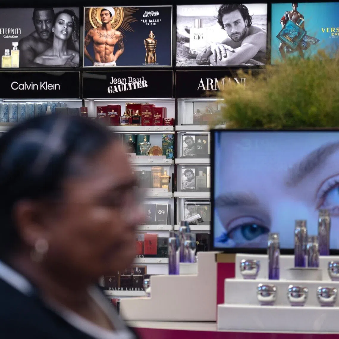 A display of Jean Paul Gaultier fragrances for sale in a store in central Madrid, Spain, on April 30, 2024. 