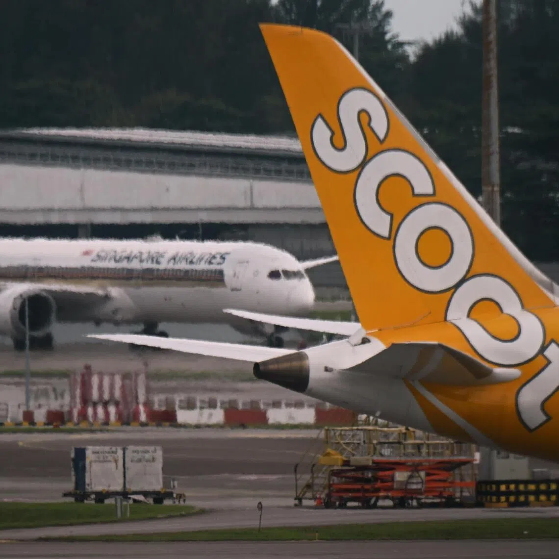 SIA flights between Singapore and Dubai and Scoot flights between Singapore and Jeddah are affected.