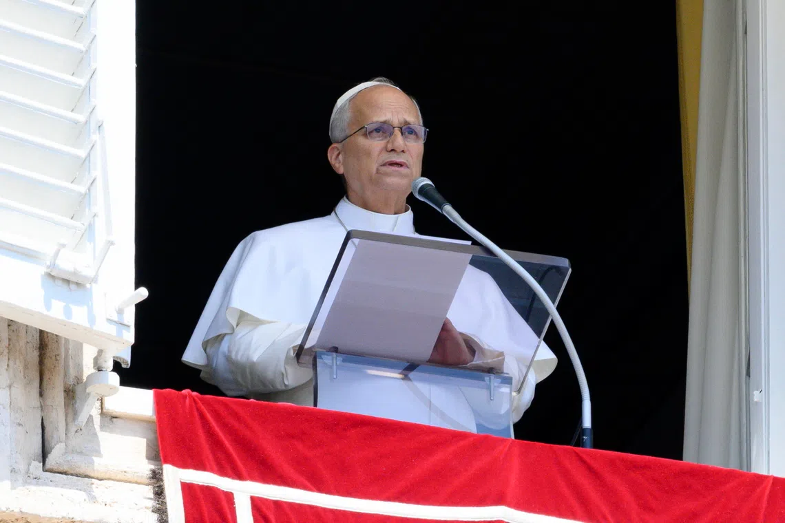Pope Leo said innocent people are being killed and wounded in Ukraine and Russia.