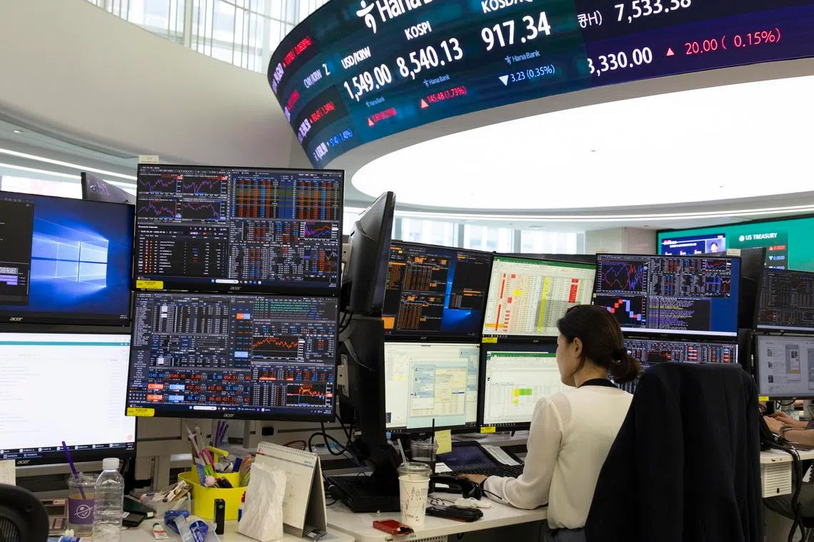 Overseas investors pulled a net US$137.36 billion (S$178 billion) from shares across South Korea, Taiwan, India, Indonesia, Thailand, Vietnam and the Philippines in the first six months of the year.