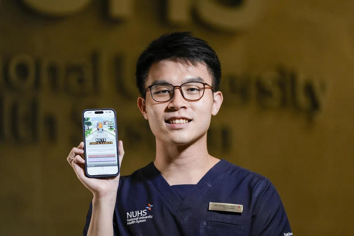 Dr Kenneth Sooi helped develop the mobile game NCIS Fights Cancer for people to learn about cancer prevention and raise funds for NCIS Cancer Fund. 