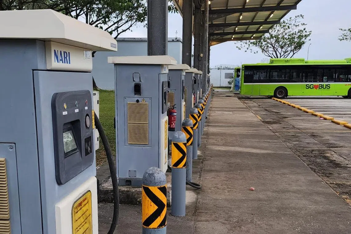 The trial is meant to assess if the chargers at the depot can be efficiently used by private operators when they are not needed by the public buses.