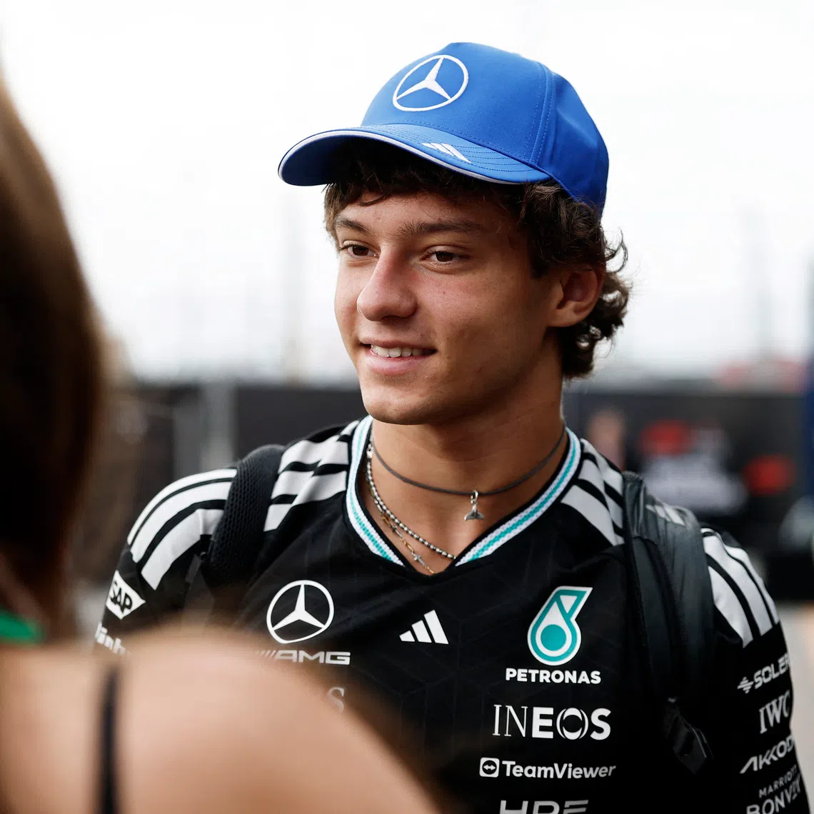 Formula One F1 - Dutch Grand Prix - Circuit Zandvoort, Zandvoort, Netherlands - August 23, 2026 Mercedes' Andrea Kimi Antonelli ahead of the race REUTERS/Benoit Tessier