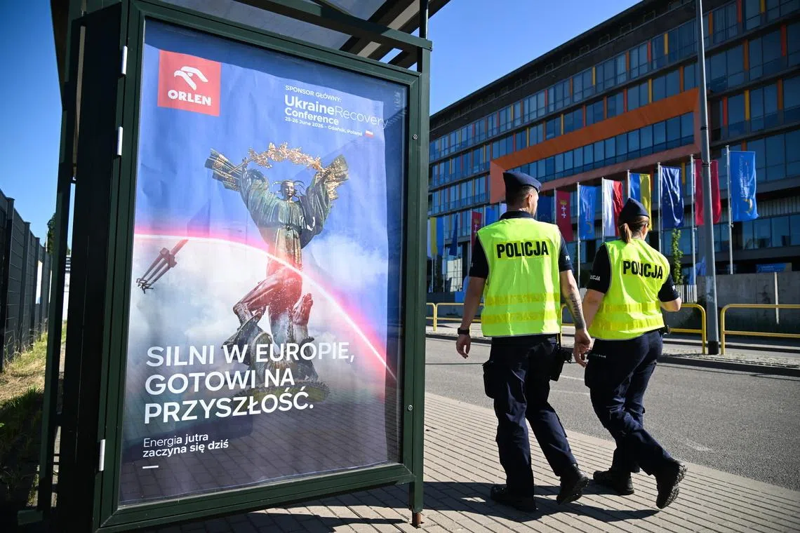The Ukraine Recovery Conference opened under heavy security in the Polish port of Gdansk after weeks of uncertainty over whether it would take place at all.