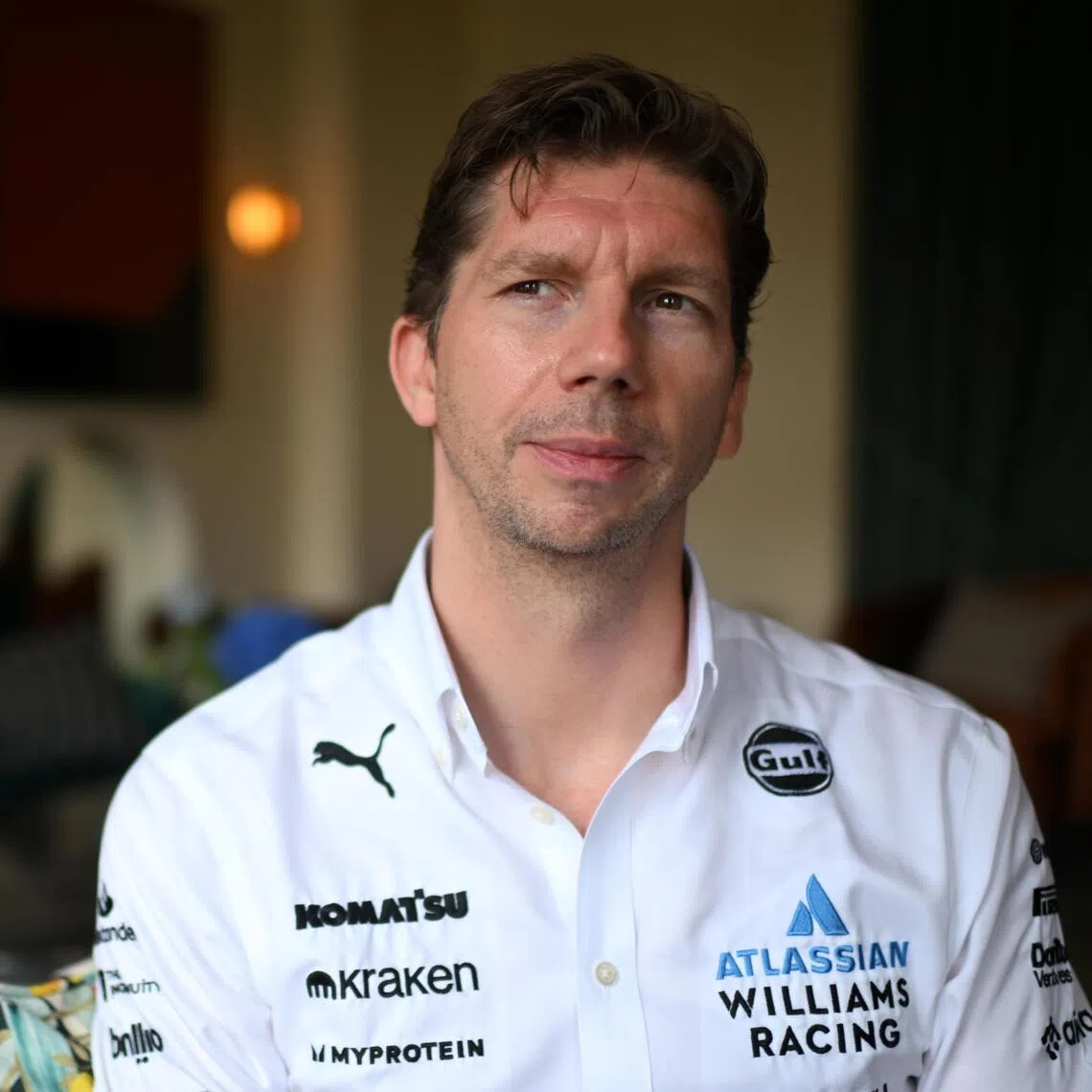 Mr James Vowles, Team Principal of Atlassian Williams Racing at the Mandala Club Singapore on Oct 3, 2025.
